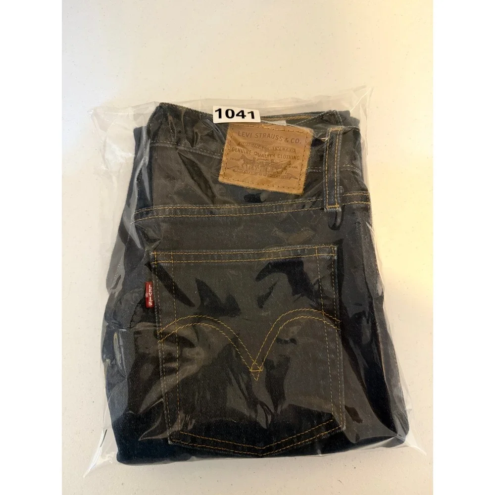 Levi's Wedgie Straight Jeans Women 25 Blue Excellent High Rise Raw Hem